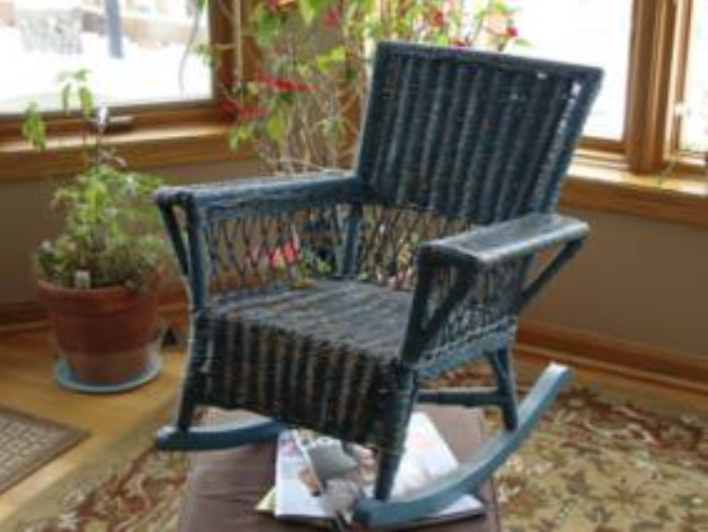Wicker rocking chair