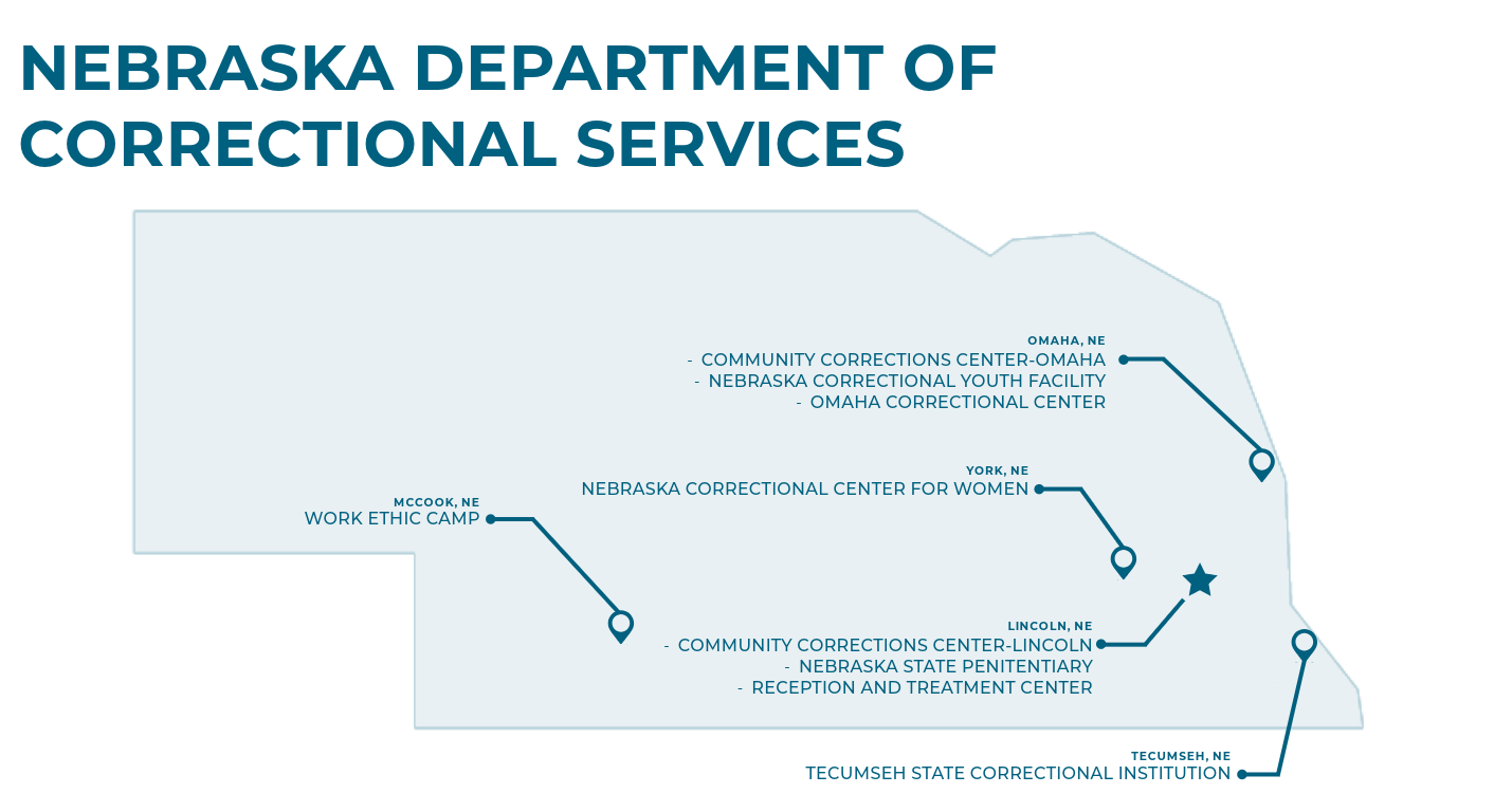 NDCS Facility Map