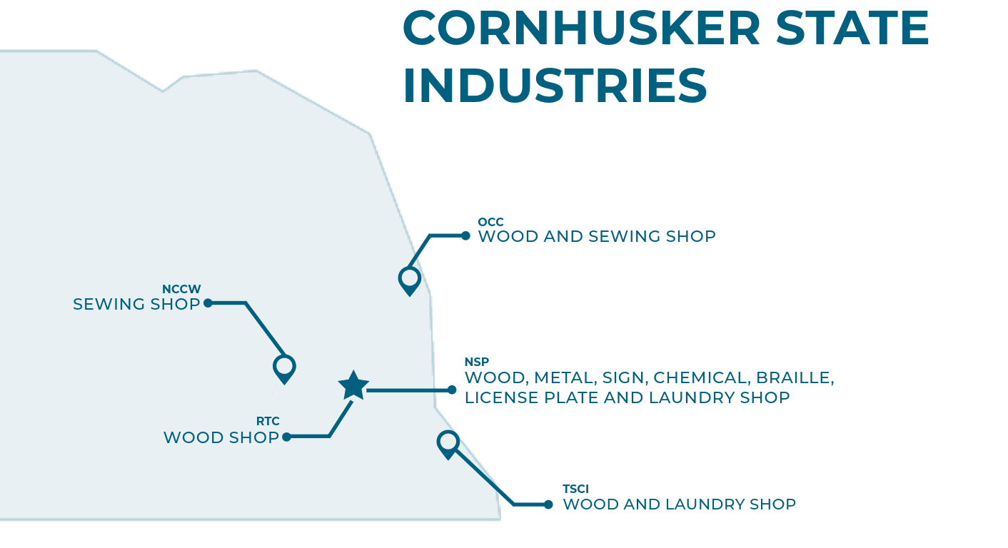 Map of NE: CSI Shops