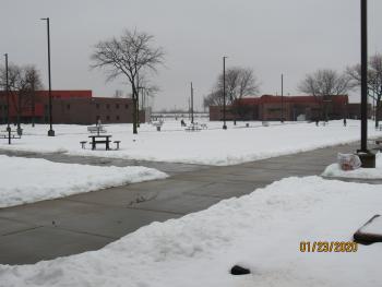 OCC yard in snow